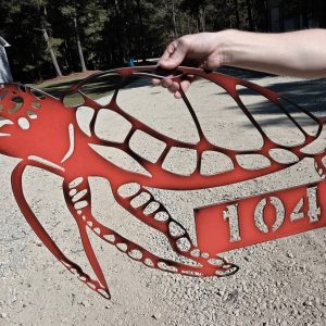 Sea Turtle with house number or name