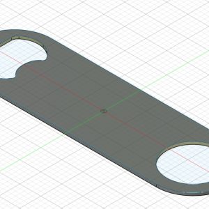 Bartender style bottle opener