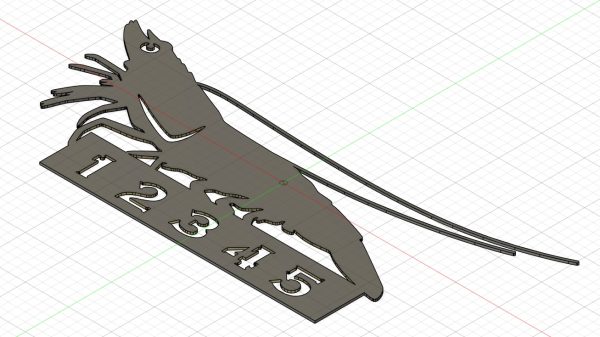 Shrimp with house number or name