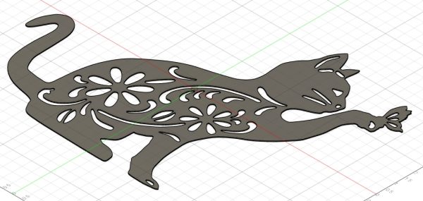 black cat painted with yellow butterfly in paw