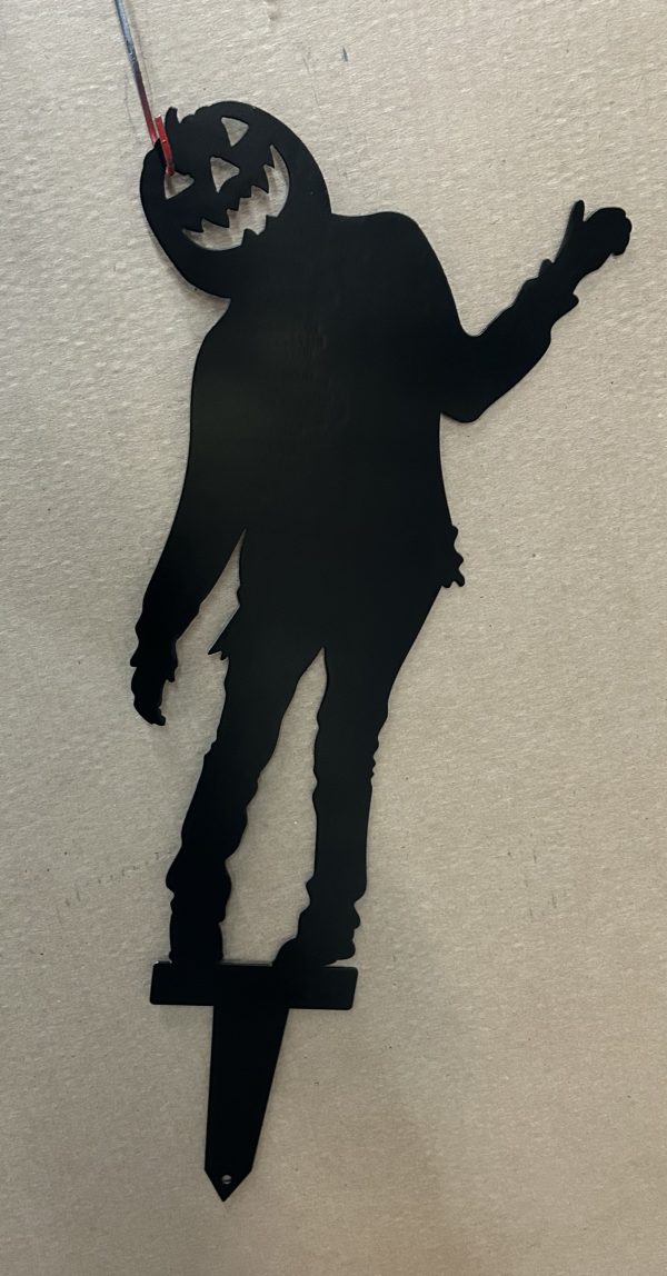 Zombie Pumpkin yard stake